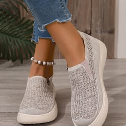 new womens breathable soft soled walking shoes, lightweight casual sports flats for outdoor travel, boating & everyday