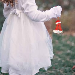 christmas tree decoration letter pendant, diy xmas holiday acrylic, ornament for home decor