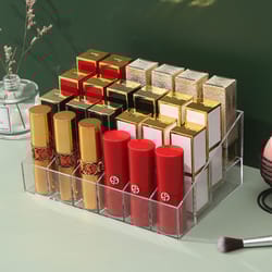 acrylic 24 grid lipstick holder, cosmetic storage box, nail polish organizer, jewelry display rack