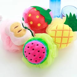 baby bath sponge cartoon fruit shape, soft baby bath brush for newborn infant bathing, gentle children shower cleaning