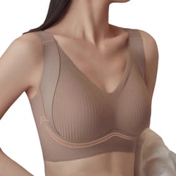 push-up bras for women, non-wire padded bra, seamless underwear, plus size v-neck bra top, sexy lingerie, wide straps