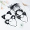Cute Lace Black Cat Ears Headband For Women Sexy Cosplay Hair Hoop For Girls Halloween Party Decora 0