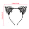 Cute Lace Black Cat Ears Headband For Women Sexy Cosplay Hair Hoop For Girls Halloween Party Decora 4