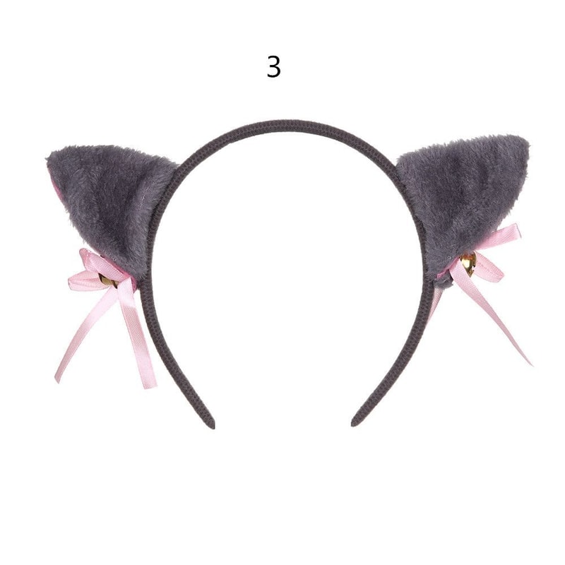 Cute Lace Black Cat Ears Headband For Women Sexy Cosplay Hair Hoop For Girls Halloween Party Decora 8