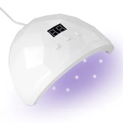 uv nail dryer lamp for gel nails fast curing led light, safe for eyes