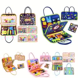 montessori busy board for toddlers educational sensory toy for fine motor skill development