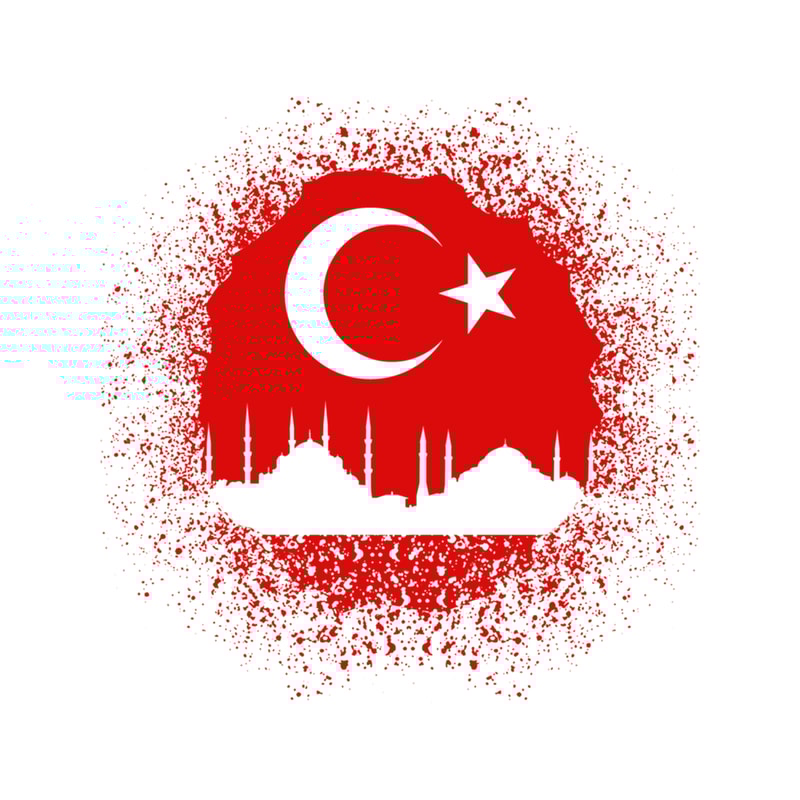Istanbul Mosque Turkey Flag .png