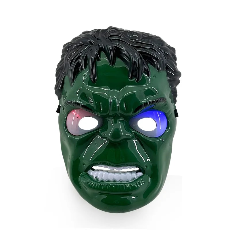 Iron Man Hulk Mask Captain America Costume SpiderMan Spiderman Cosplay LED Mask Super Hero Cosplay 3