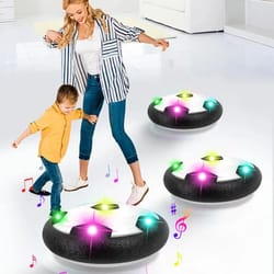 electric hover soccer ball, floating football with led lights, music soccer toy for children, indoor and outdoor kids