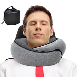 pillow snail style travel neck, travel neck pillow memory foam, portable adjustable soft noon break sleep pillow