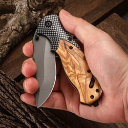 portable folding knife, high hardness multifunctional fruit knife, outdoor camping and self-defense tool