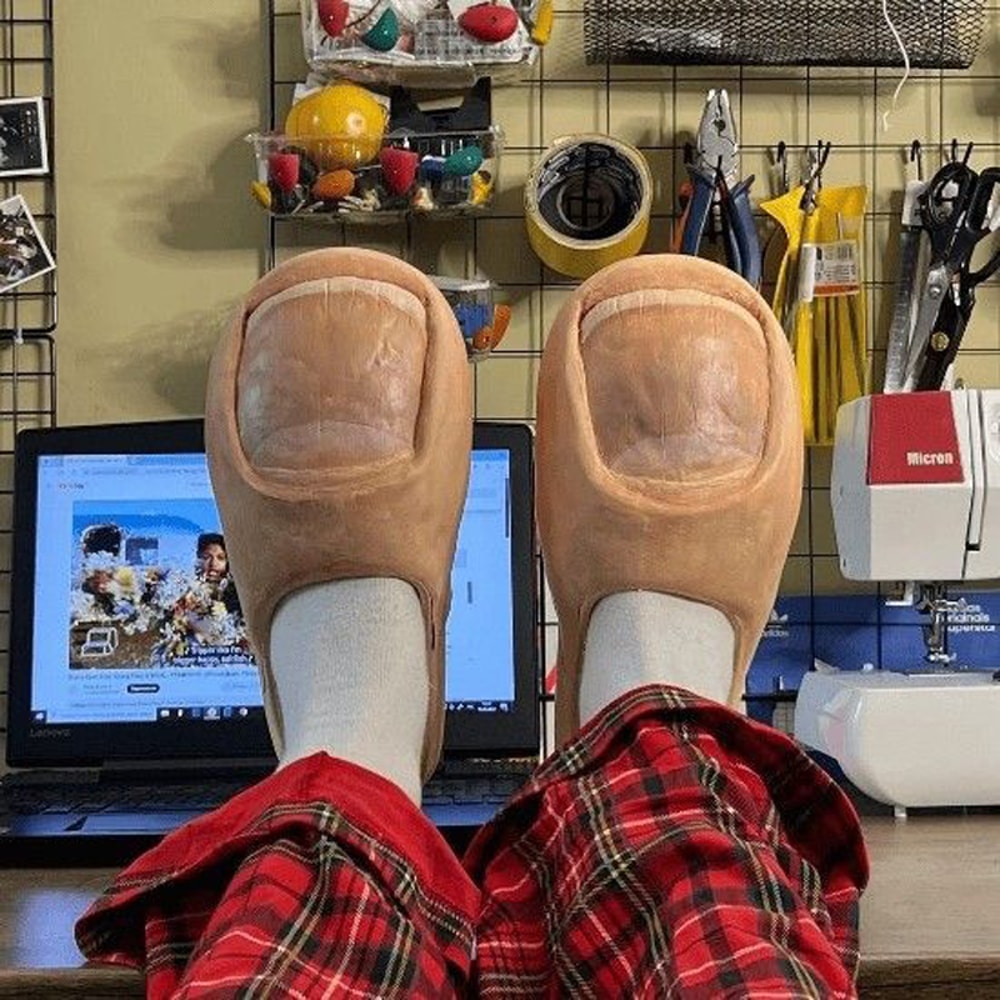 Bizarre Big Toe Slippers For Men And Women Funny Cotton Slippers Home Prank Gifts Prank Gifts Bizar 1