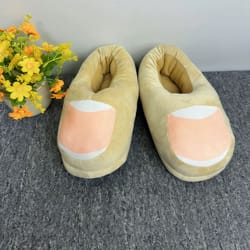 bizarre big toe slippers for men and women, funny cotton slippers, home prank gifts prank gifts bizarre decorations