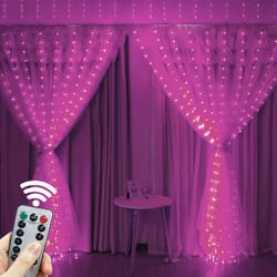 usb led silver wire curtain lights, warm white, christmas party decor, wedding garland, home decoration