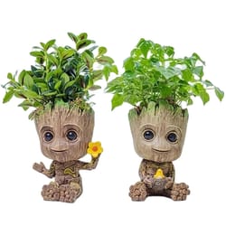 miniature model office desktop display, groot figurines handicrafts, home decoration crafts