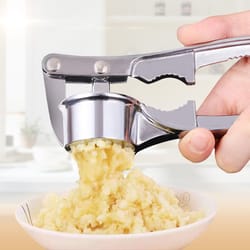 kitchen garlic crusher, manual squeezer, stainless steel mincer, manual press grinding tool kitchen accessories