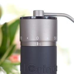 portable coffee grinder , stainless steel titanium plating burr mill