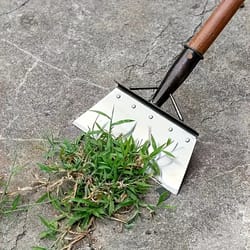 multi-use garden tool, heavy duty metal weeding, edging shovel for cleaning, trimming, ice, manual, rust-resistant