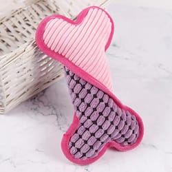 stuffed plush chew toys for dogs, squeaky bones toy, puppy birthday gifts