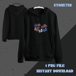 butterfly american usa flag 4th of july funny patriotic tees