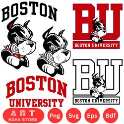 logo boston university terriers bundle logo boston university terriers svg eps dxf png file