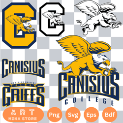 bundle logo canisius golden griffins svg eps dxf png file