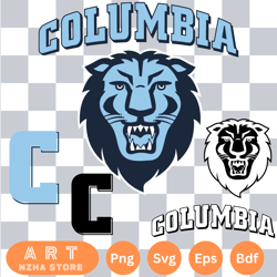 bundle logo columbia lions svg eps dxf png file ncaa bundle svg eps dxf png,digital download ,instant