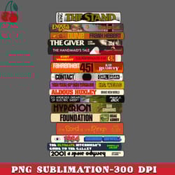 science fiction books stack png download