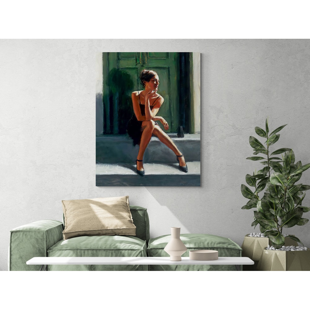 Dancer in the Sunlight Canvas Print,Dance Art, Canvas Print, Sunlight Dancer, Oil Painting Effect, Vibrant Wall Art, Home Decor, Movement.jpg