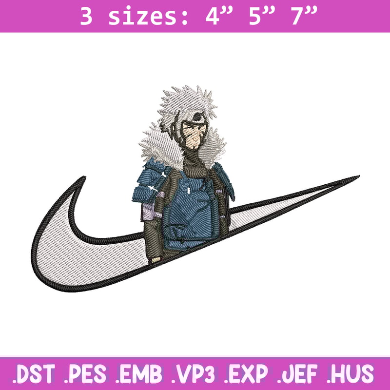 Tobirama x nike Embroidery Design, Naruto Embroidery, Embroidery File, Nike Embroidery, Anime shirt, Digital download.jpg