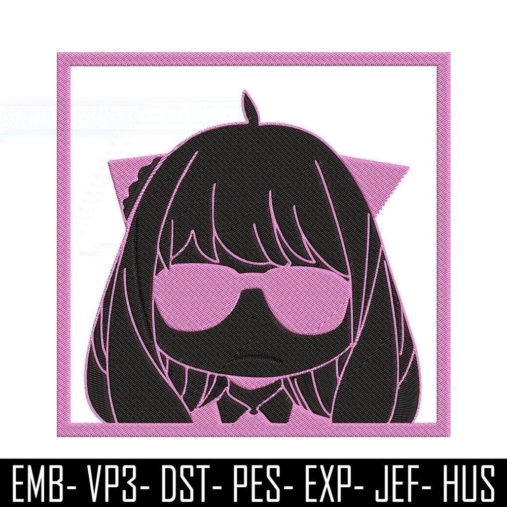 Anya box Embroidery Design, Spy x family Embroidery, Embroidery File, Anime Embroidery, Anime shirt, Digital download.jpg