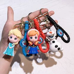 Cartoon Anime Frozen Princess Elsa Pendant Keychain Car Key Chain Key Ring Keyring Phone Bag Ornament Jewelry Gift