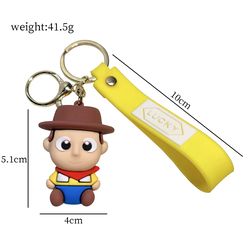 Disney Toy Story Keychain Cute Three Eyes Alien Keyring Pendant Kawaii Disney Bag Accessories Decorative Gift Key Chain