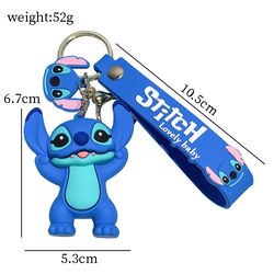 Disney Stitch Keychain Anime Cartoon New Style Stitch Doll Action Figure Pendant Bag Backpack Car Ornament Accessories G