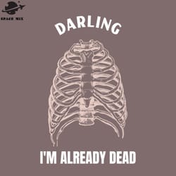 funny skeleton im already dead png design