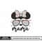 Minnie mouse head mama embroidery design