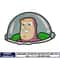 buzz head toy story embroidery design