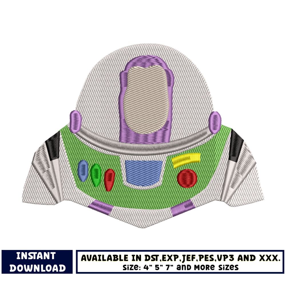 buzz toy story embroidery design