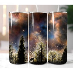 night sky tumbler sublimation transfer ready to press galaxy sky tumbler designs