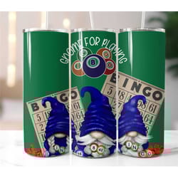 bingo tumbler sublimation transfer ready to press bingo tumbler designs gnome designs