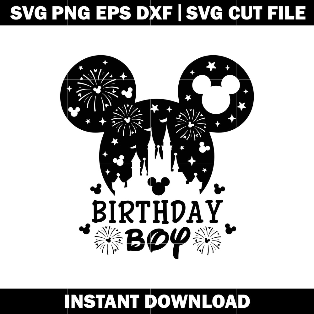 Disney Birthday boy svg