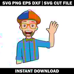 blippi svg, blippi cartoon svg, cartoon svg, logo shirt svg, logo design svg, digital file, instant download.