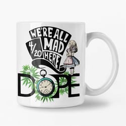 alice in wonderland coffee mug adult christmas stoner gift for her gift for men