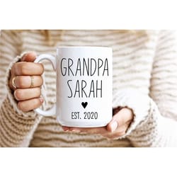 grandpa 11 custom name gift for grandpa father's day gift for grandpa new grandpa gift new baby announcement pregnancy
