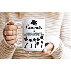 phd doctorate degree graduation gift congrats grad coffee mug md