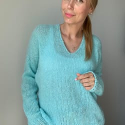 kidmohair&silk, ready to ship, soft mohair sweater, wool sweater, mohair pullover, handknit sweater, knitted sweater