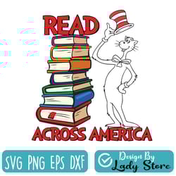 read across america svg, cat in hat svg, books svg, teacher svg