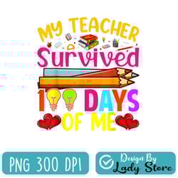 100th day of school teacher student kids 100 days of school png