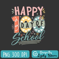 happy 100th day of school png, 100 days of school teacher student png, 100 days of school