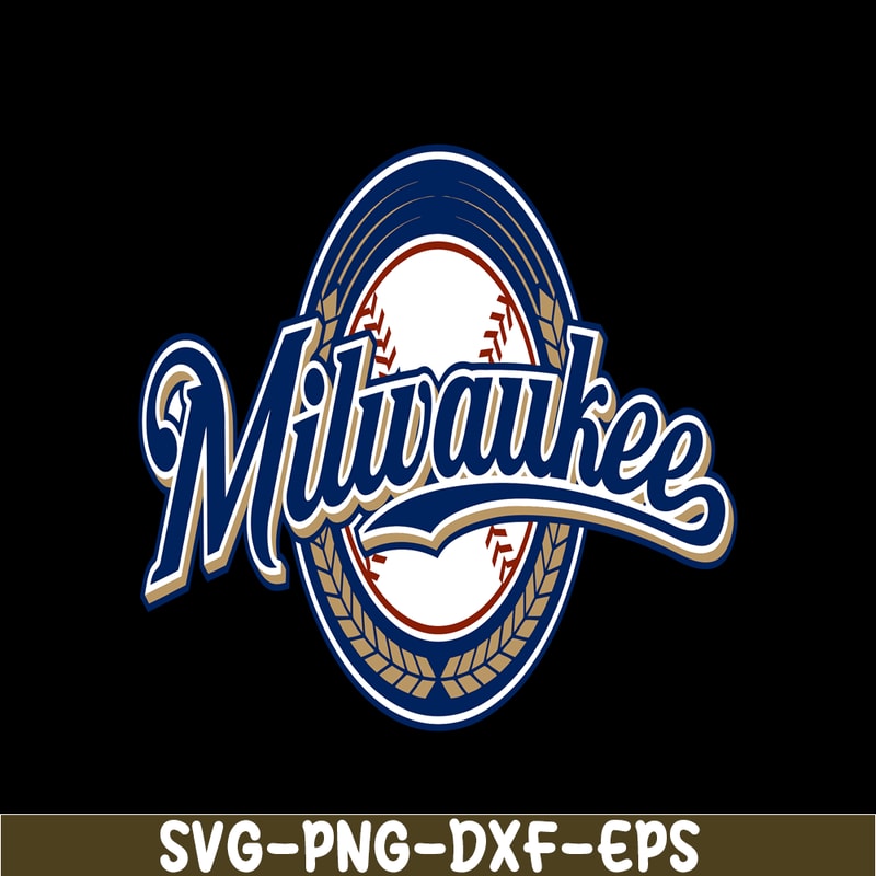 MLB011223150-Milwaukee Brewers Unique Logo SVG, Major League Baseball SVG, MLB Lovers SVG MLB011223150.png